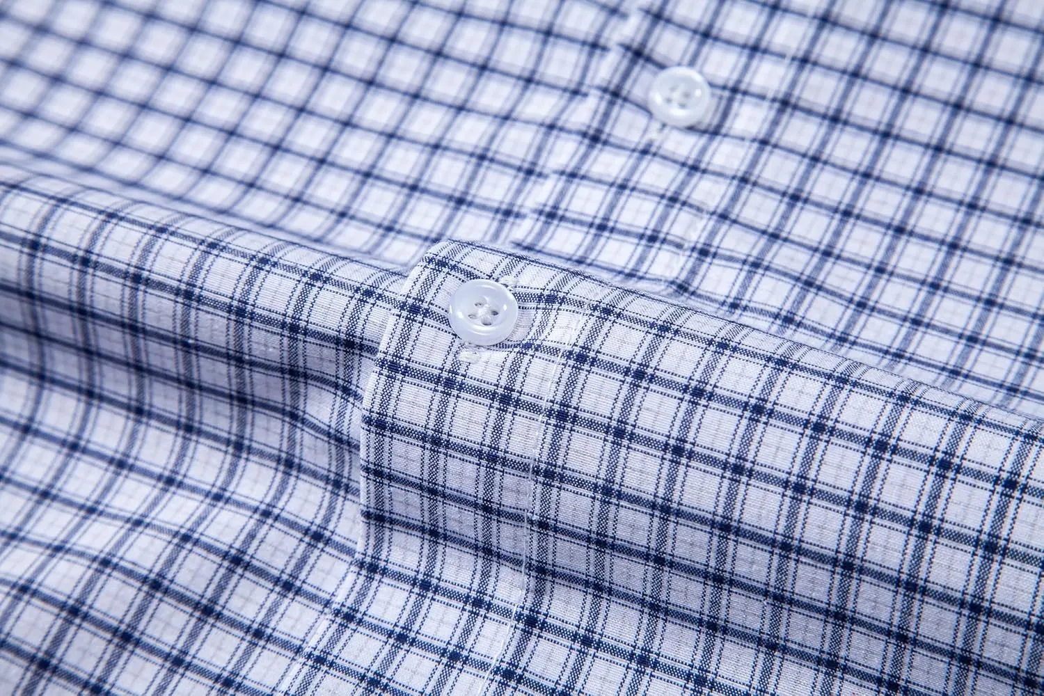 Manwan walk Men's Plaid Button Down Shirts Regular Fit Long Sleeve Casual Business Shirts