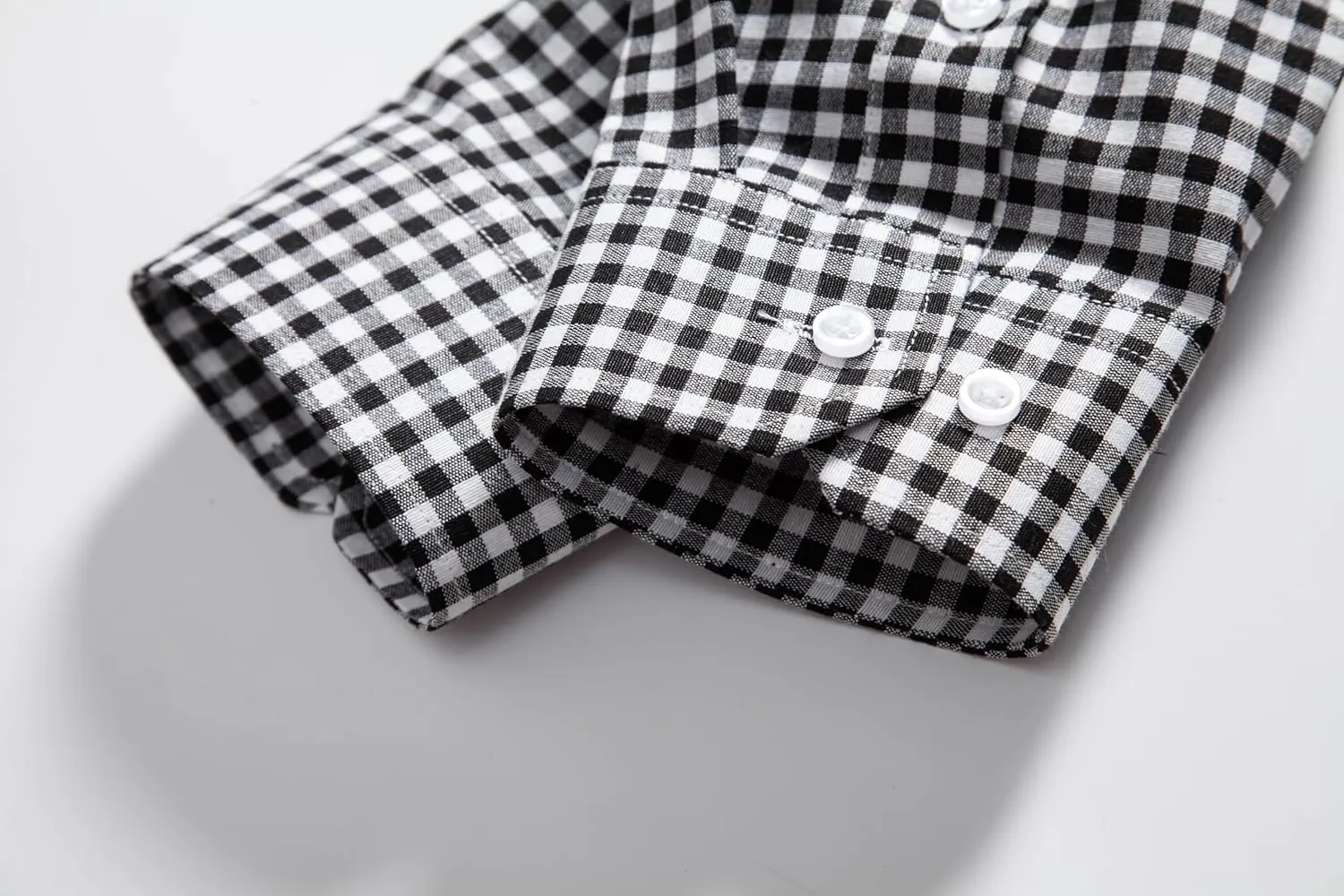 Manwan walk Men's Plaid Button Down Shirts Regular Fit Long Sleeve Casual Business Shirts