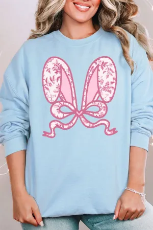 Mauve Chinoiserie Bunny Ears Unisex NuBlend Crew Sweatshirt