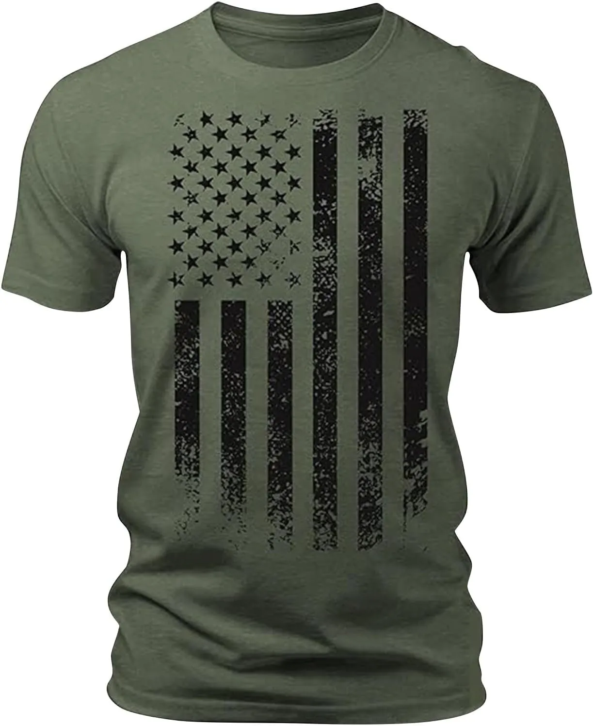 Mens 4Th of July Shirt Short Sleeve Slim Fit Cotton USA Patriotic T Shirts Comfy Casual Summer Graphic American Flag Shirts