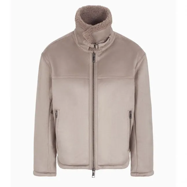 Mens Armani Exchange Driftwood Suedette Jacket