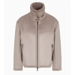 Mens Armani Exchange Driftwood Suedette Jacket