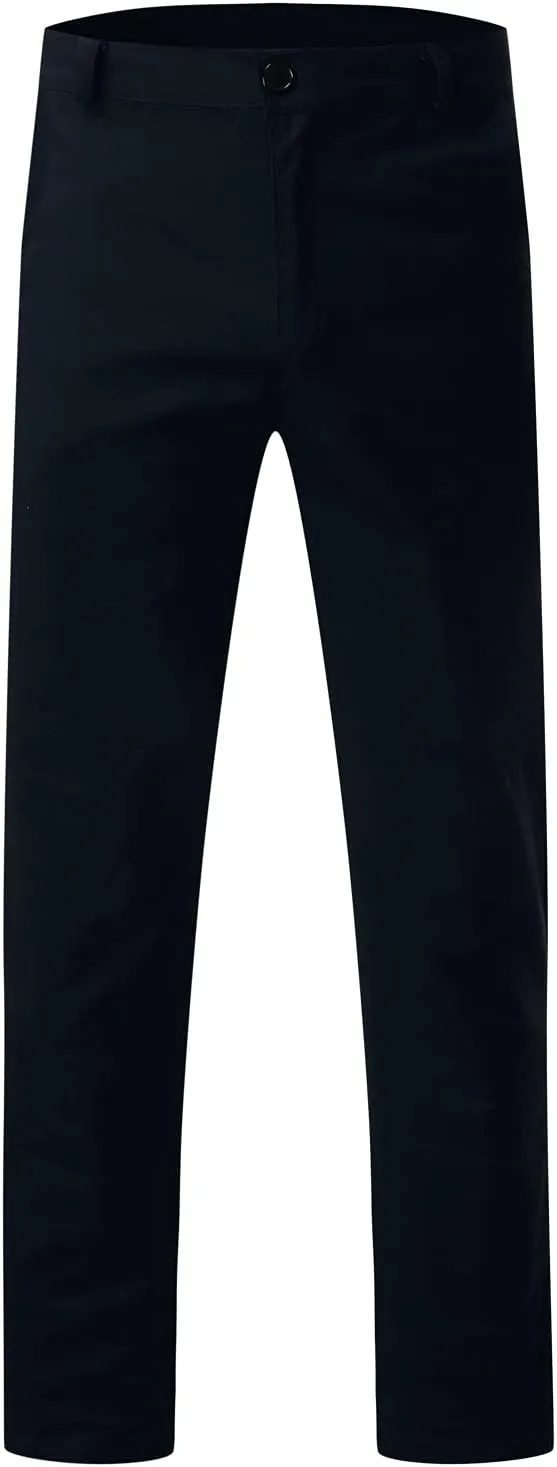 Men's Classic-Fit Wrinkle-Resistant Flat-Front Chino Pant (Available in Big & Tall) Slim-Fit Casual with Pockets