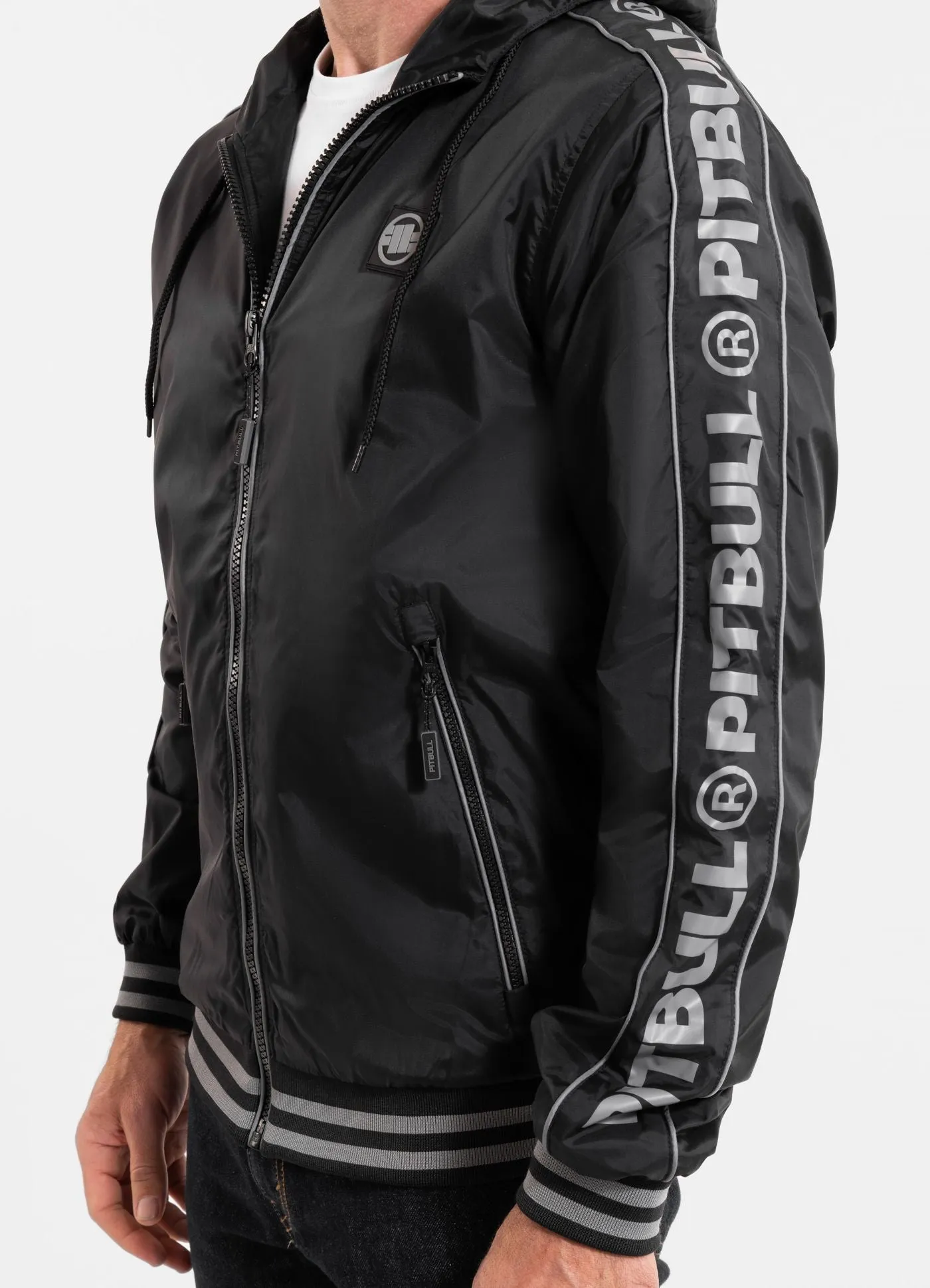 Men's hooded jacket Whitewood - Black