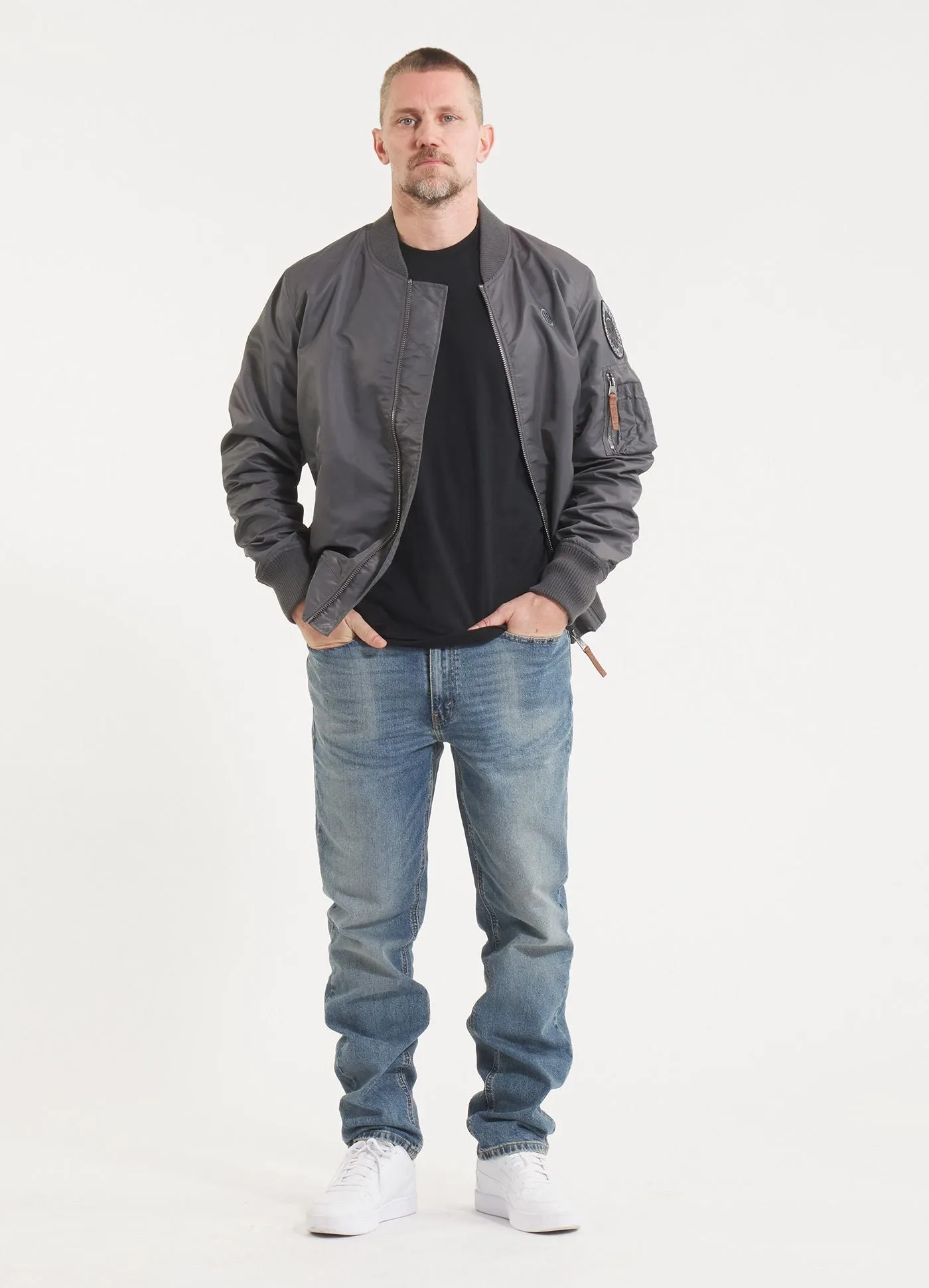 Men's jacket MA-1 Logo - Graphite
