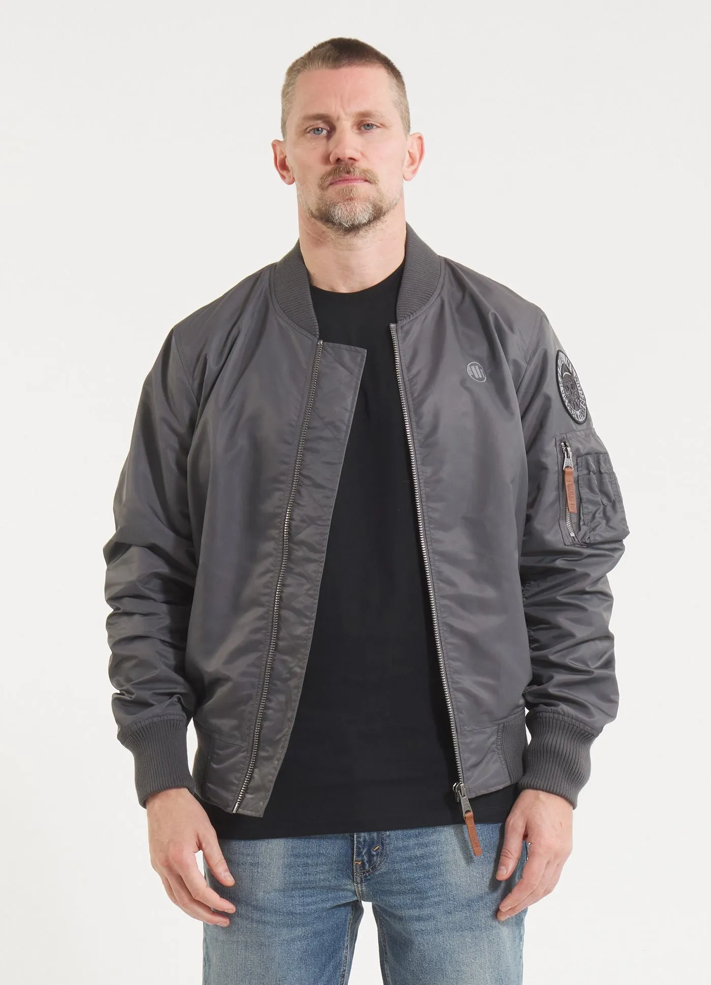 Men's jacket MA-1 Logo - Graphite