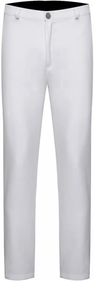 Men's Slim Fit Dress Pants Button Closure Lightweight Formal Trousers Mid Waist Professional Stylish Business Wedding