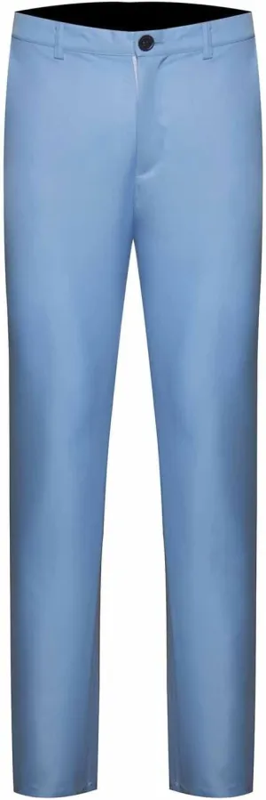Men's Slim Fit Dress Pants Button Closure Lightweight Formal Trousers Mid Waist Professional Stylish Business Wedding
