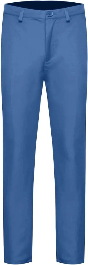 Men's Slim Fit Dress Pants Button Closure Lightweight Formal Trousers Mid Waist Professional Stylish Business Wedding