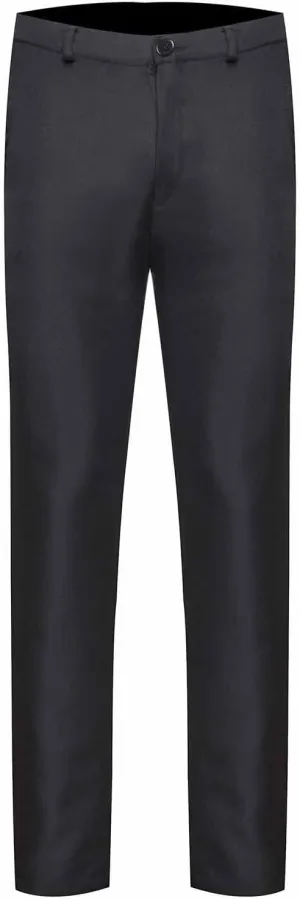 Men's Slim Fit Dress Pants Button Closure Lightweight Formal Trousers Mid Waist Professional Stylish Business Wedding