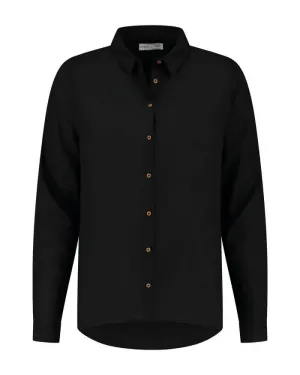 Michelle Shirt Black Tencel