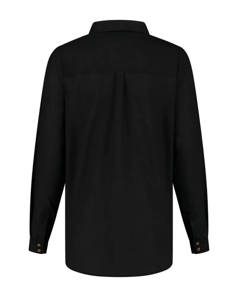 Michelle Shirt Black Tencel