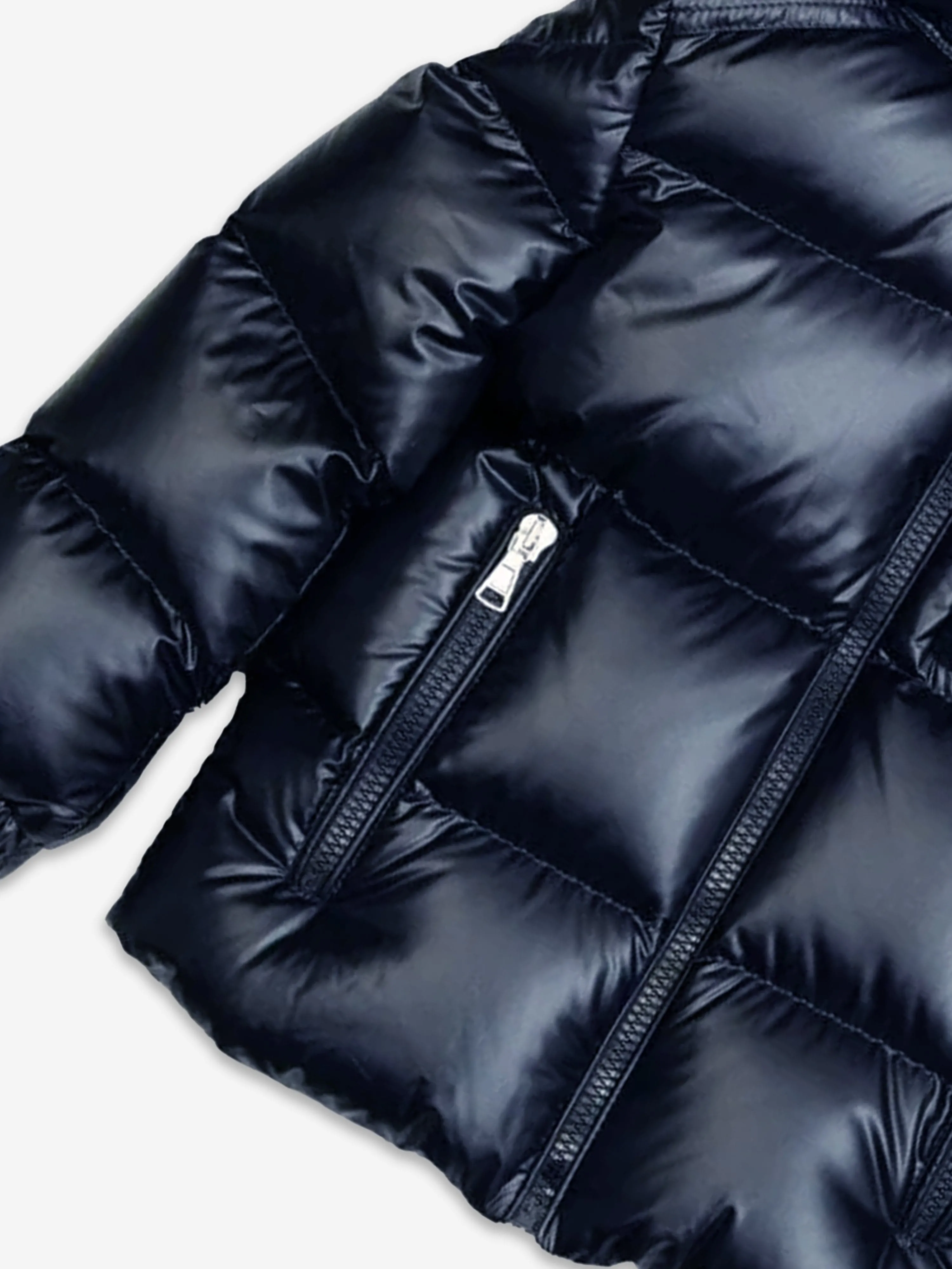 Moncler Enfant Boys Down Padded Yule Jacket in Navy
