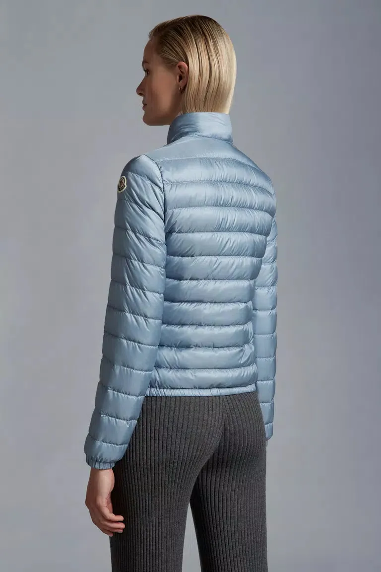MONCLER LANS SHORT DOWN JACKET LIGHT BLUE