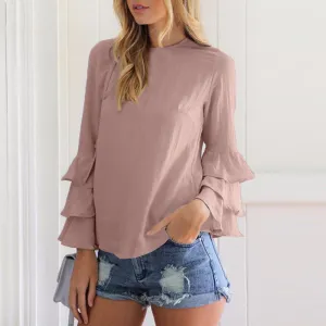Musv - Elegant Solid Blouse