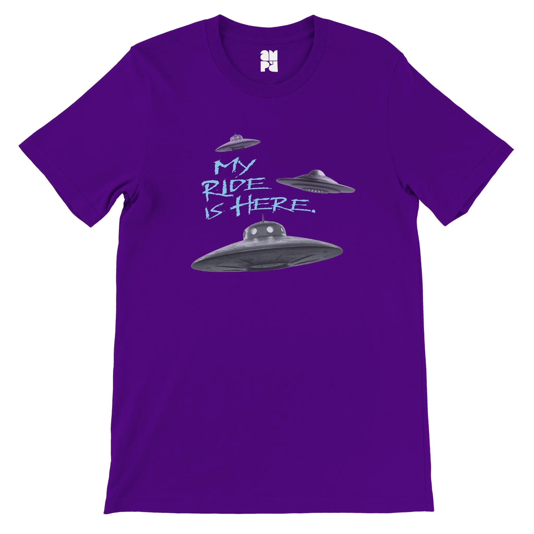 My Ride is Here.  -  Premium Unisex Crewneck T-shirt
