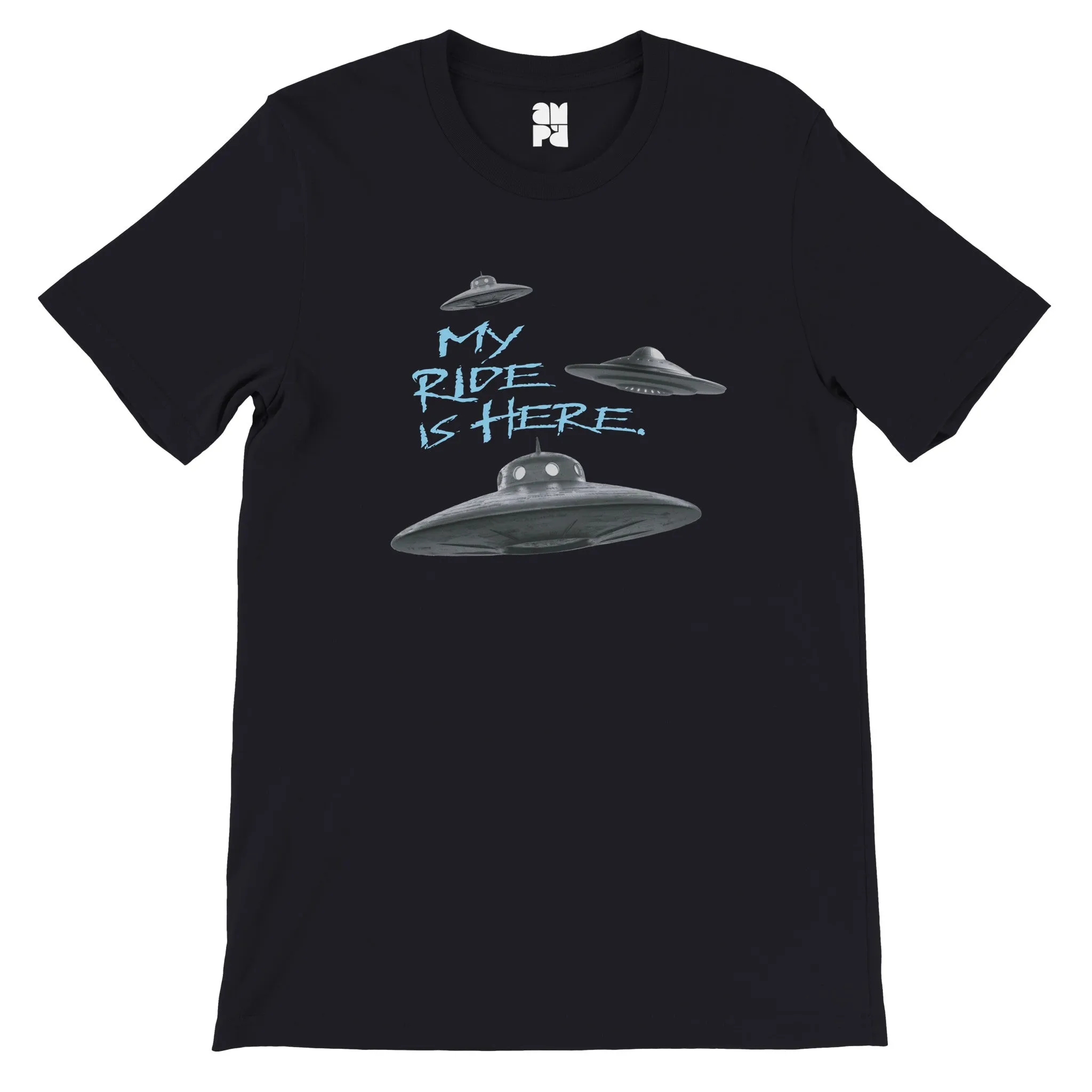 My Ride is Here.  -  Premium Unisex Crewneck T-shirt
