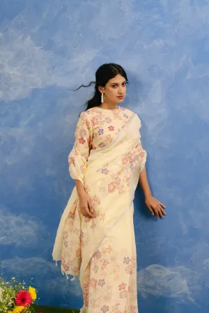 Neera Linen Sari