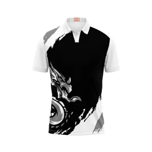 Next Print Customized Polo Neck White Jersey - Design 10