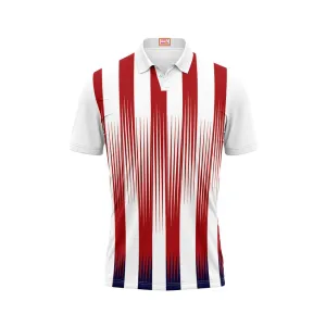 Next Print Customized Polo Neck White Jersey NPTS33