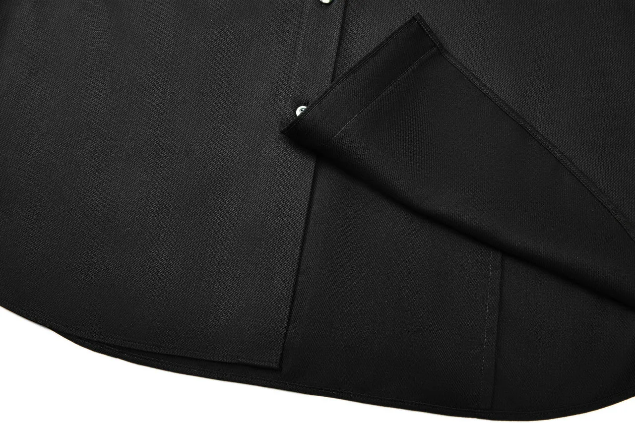 Non-Iron Super Soft Lyocell Blend Design Detail Collar Shirt in Smart Fit