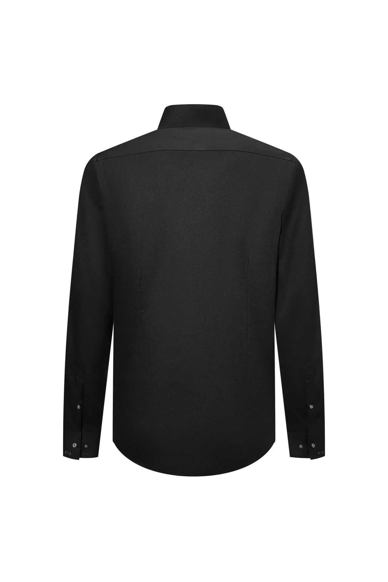 Non-Iron Super Soft Lyocell Blend Design Detail Collar Shirt in Smart Fit