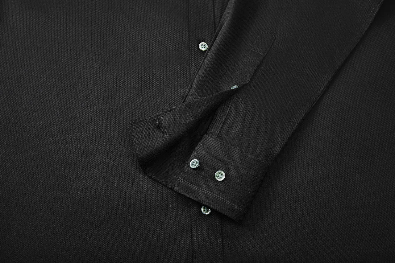 Non-Iron Super Soft Lyocell Blend Design Detail Collar Shirt in Smart Fit