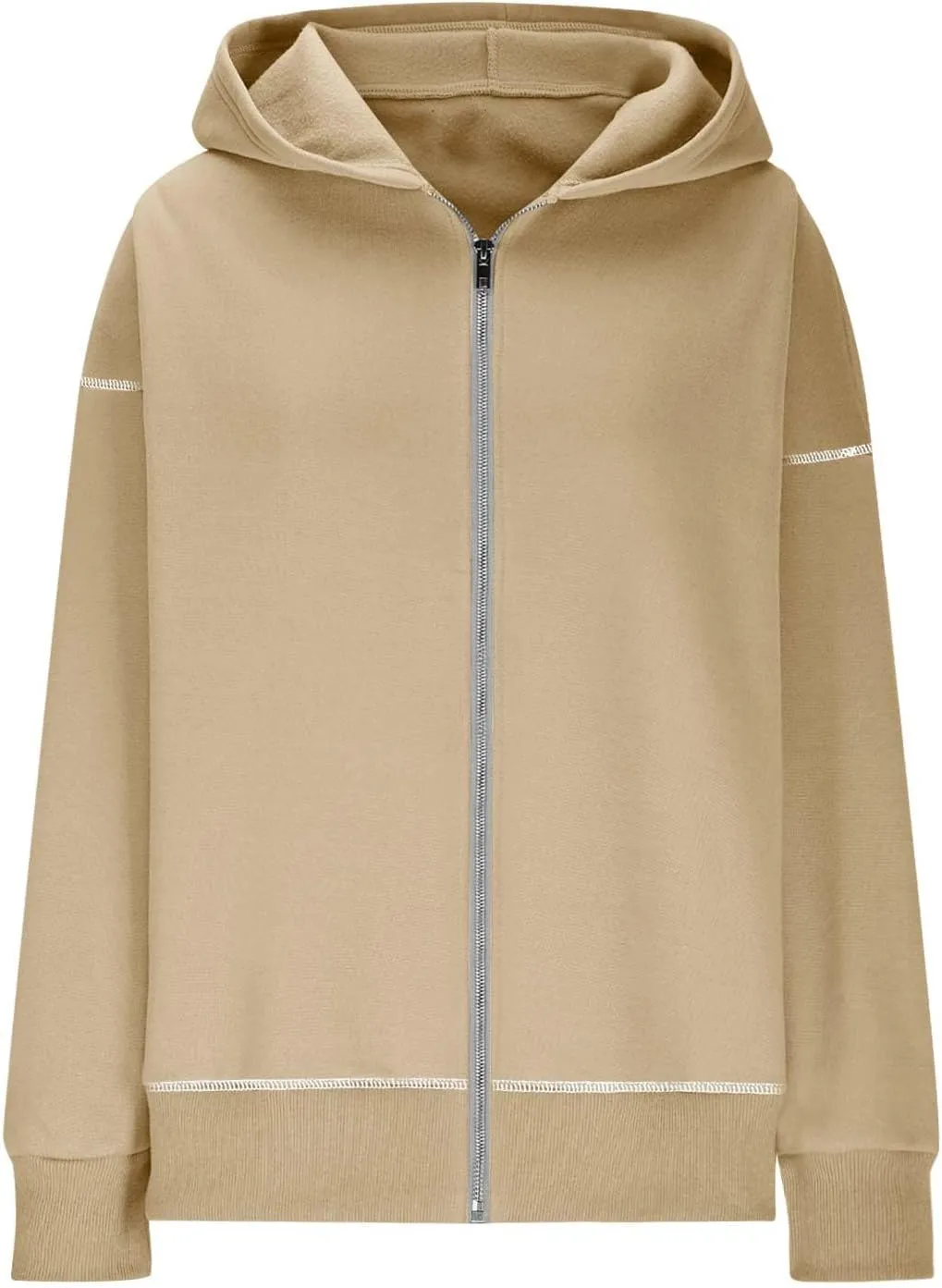 Oversized Hoodies For Women Loose Fit Full Zip Oversized Jacket Lightweight Baggy Casual Trendy Pullover Sweatshirt