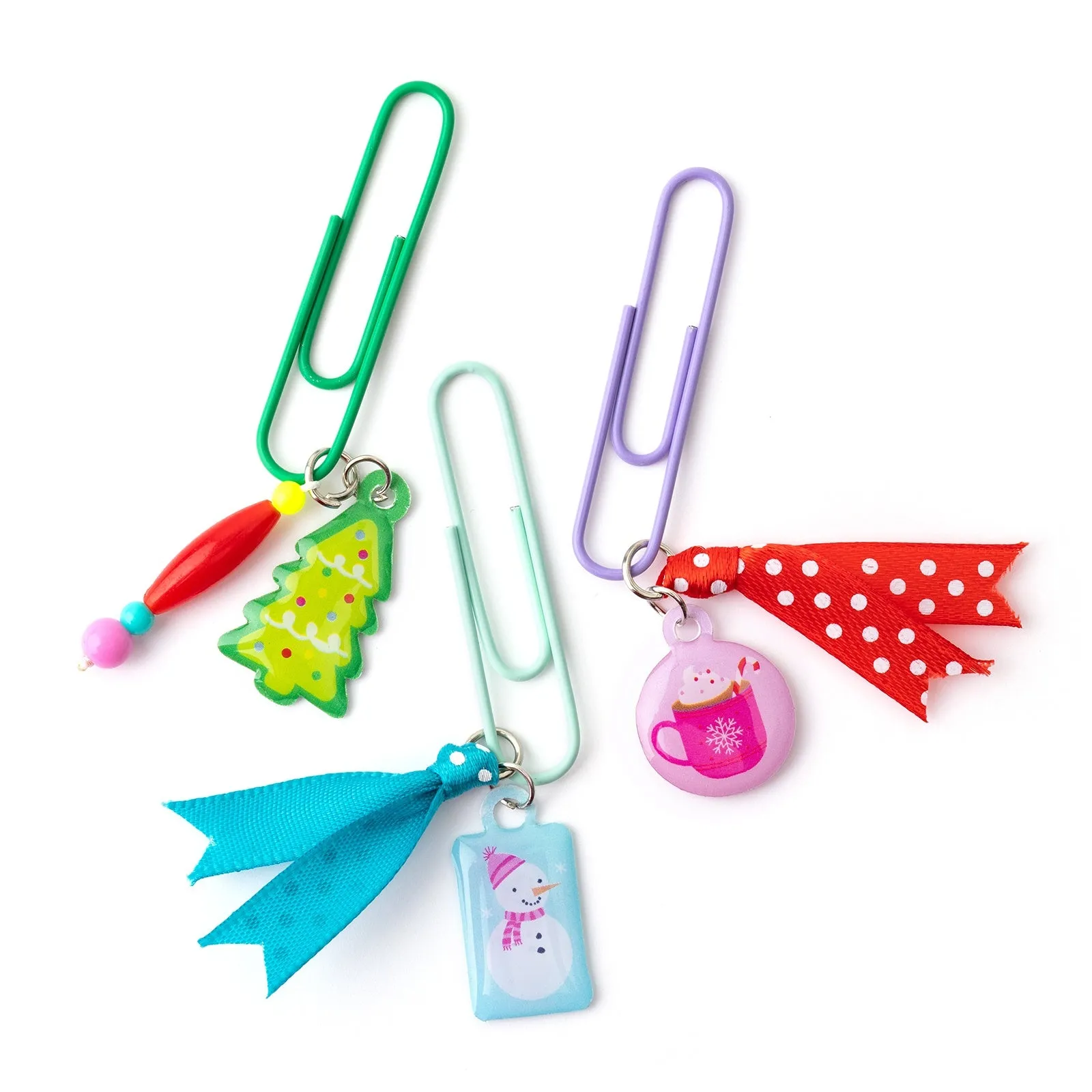 Paige Evans Sugarplum Wishes Paper Clip Charms 6 Pack