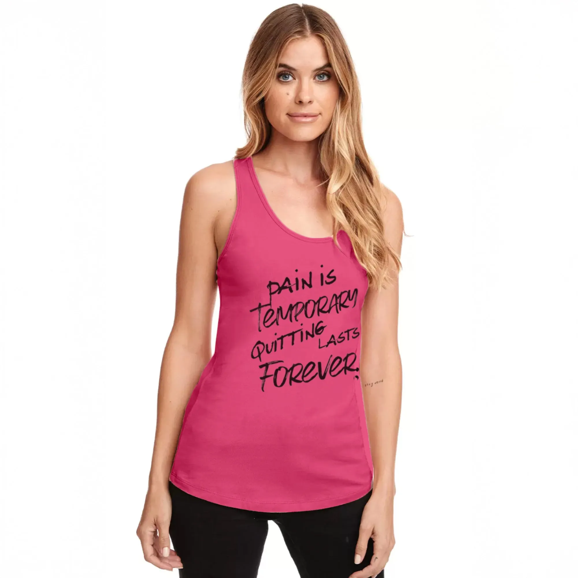 Pain is Temporary Racerback Tank Top