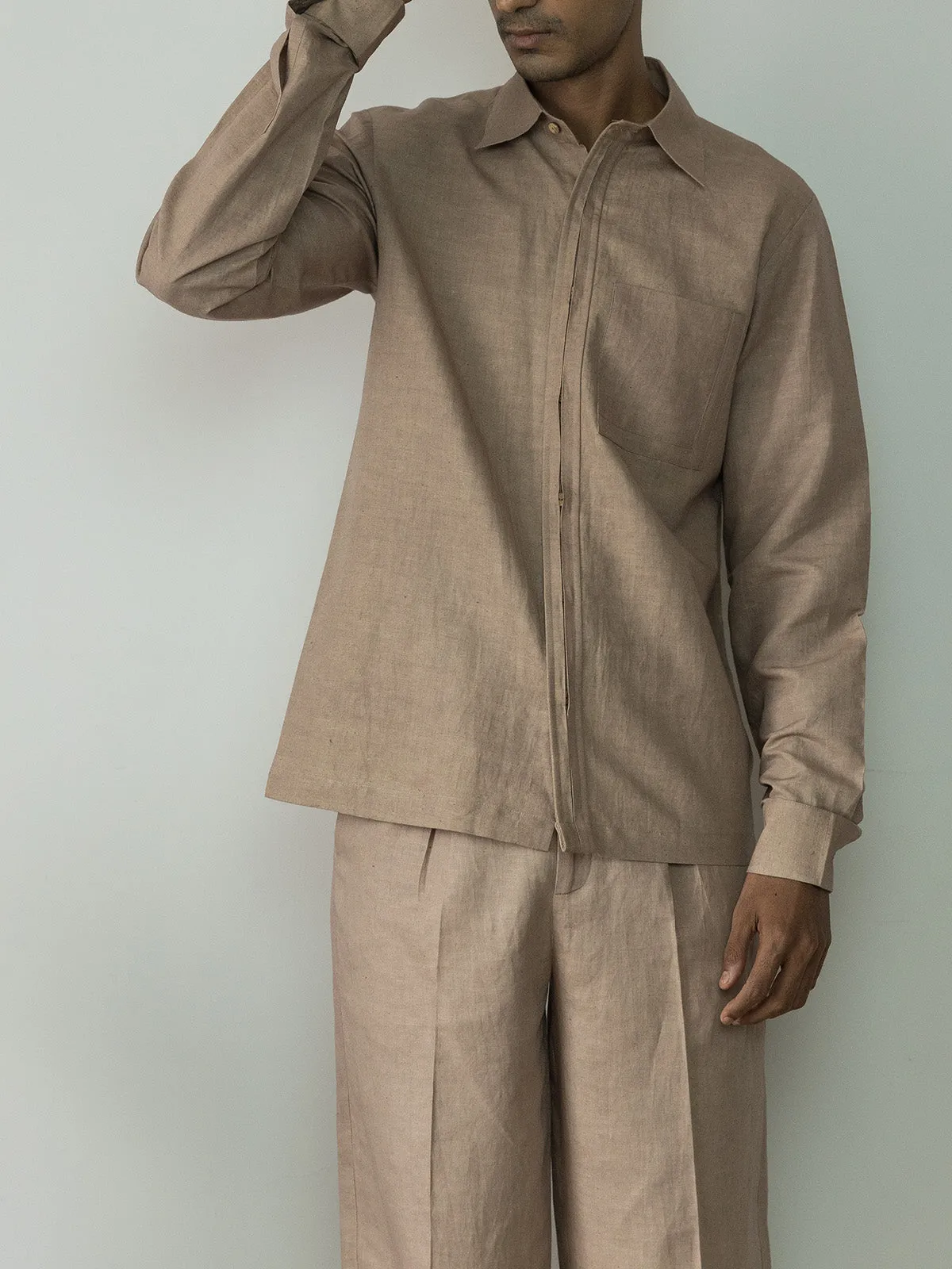 Pink Regular Fit Tailored Shirt