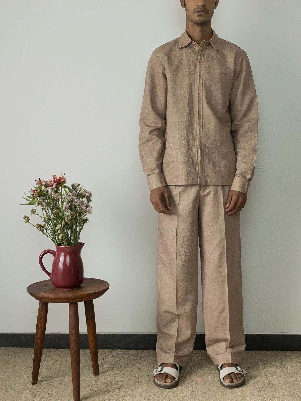 Pink Regular Fit Tailored Shirt