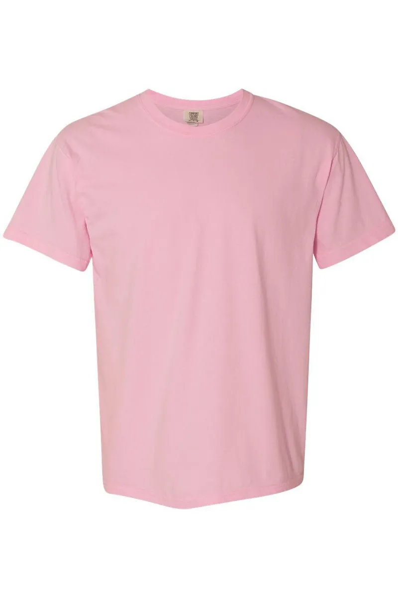 Pink Watercolor Bow Comfort Colors Adult Ring-Spun Cotton Tee