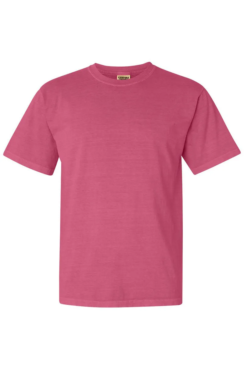 Pink Watercolor Bow Comfort Colors Adult Ring-Spun Cotton Tee