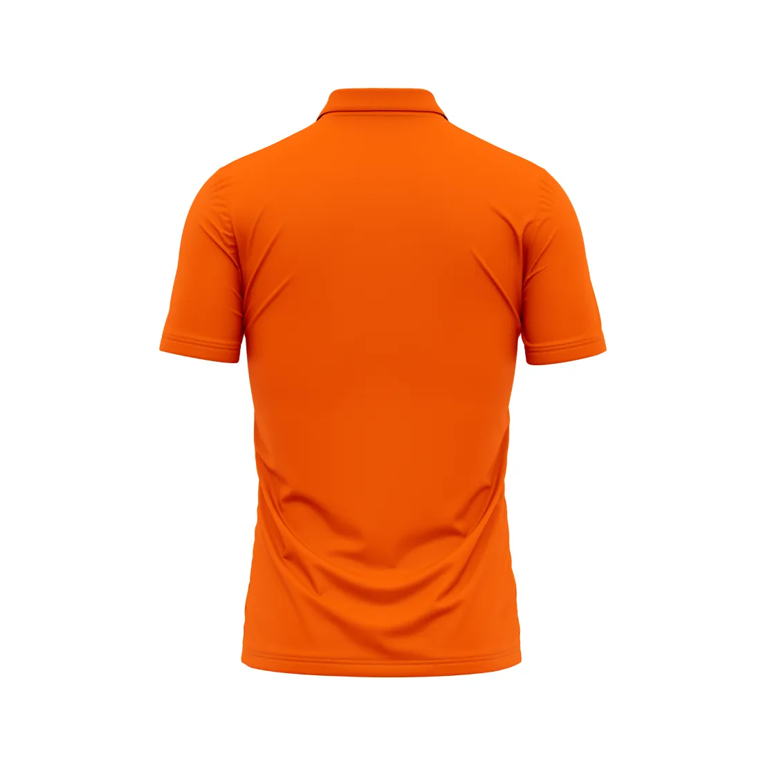 Polo Neck Printed Jersey Orange Design 38