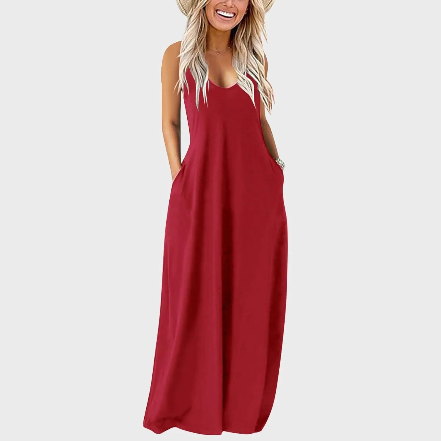 PTOLOCIF Womens Solid Round Neck Long Sleeved Patchwork Long Skirt is Fashionable and Plus Size Dress Blouses for Women