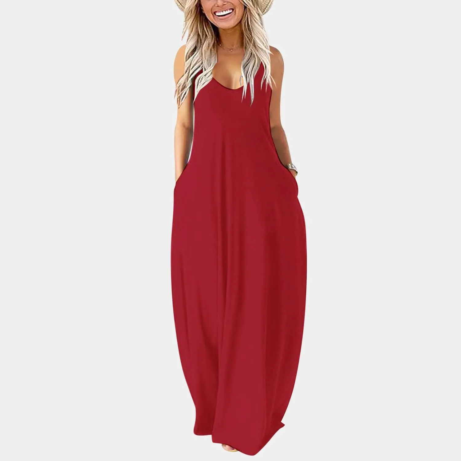 PTOLOCIF Womens Solid Round Neck Long Sleeved Patchwork Long Skirt is Fashionable and Plus Size Dress Blouses for Women