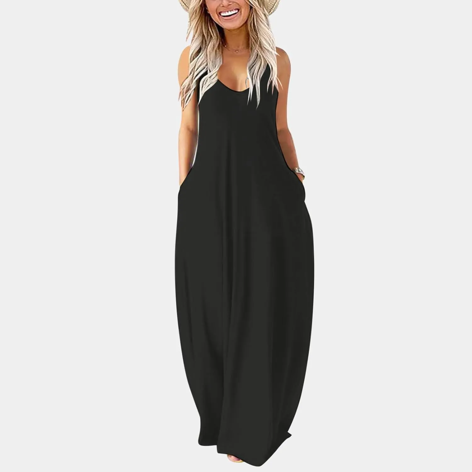 PTOLOCIF Womens Solid Round Neck Long Sleeved Patchwork Long Skirt is Fashionable and Plus Size Dress Blouses for Women