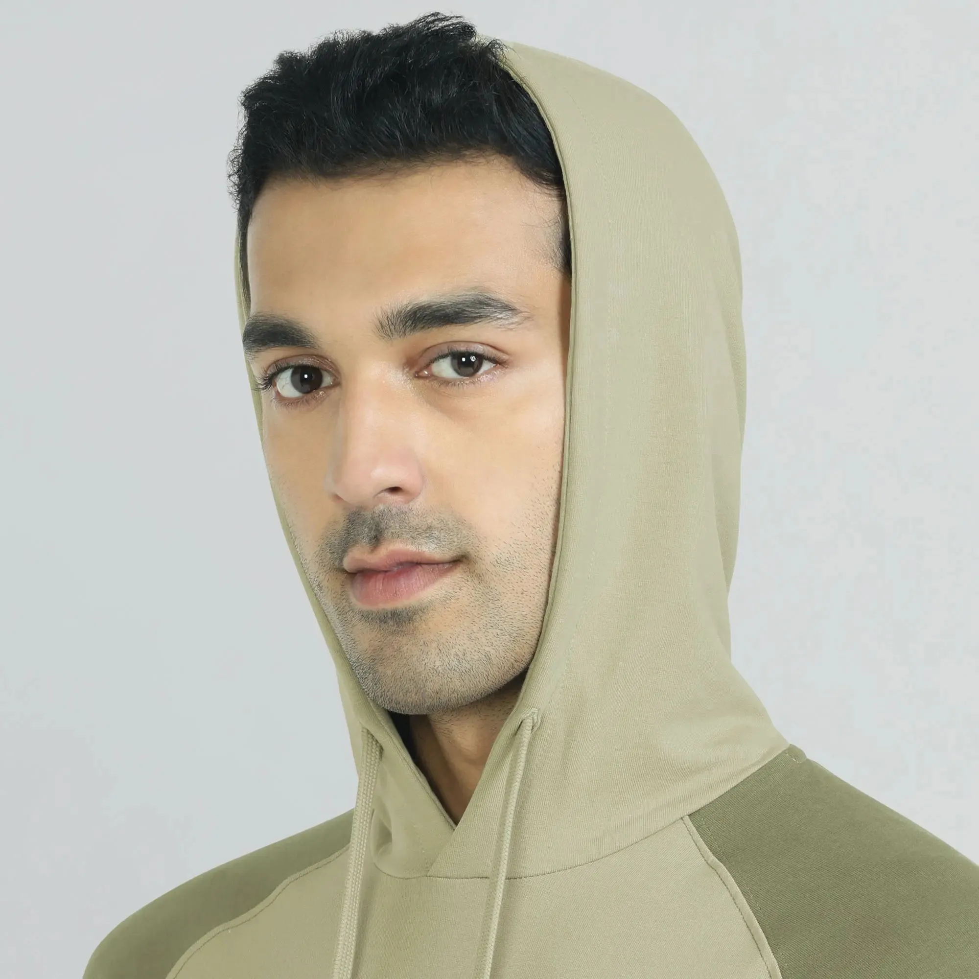 Quest French Terry Cotton Hoodies Tea White