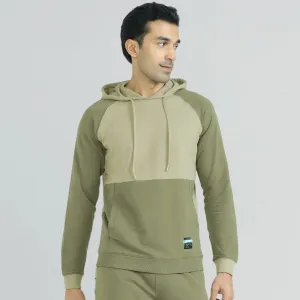 Quest French Terry Cotton Hoodies Tea White
