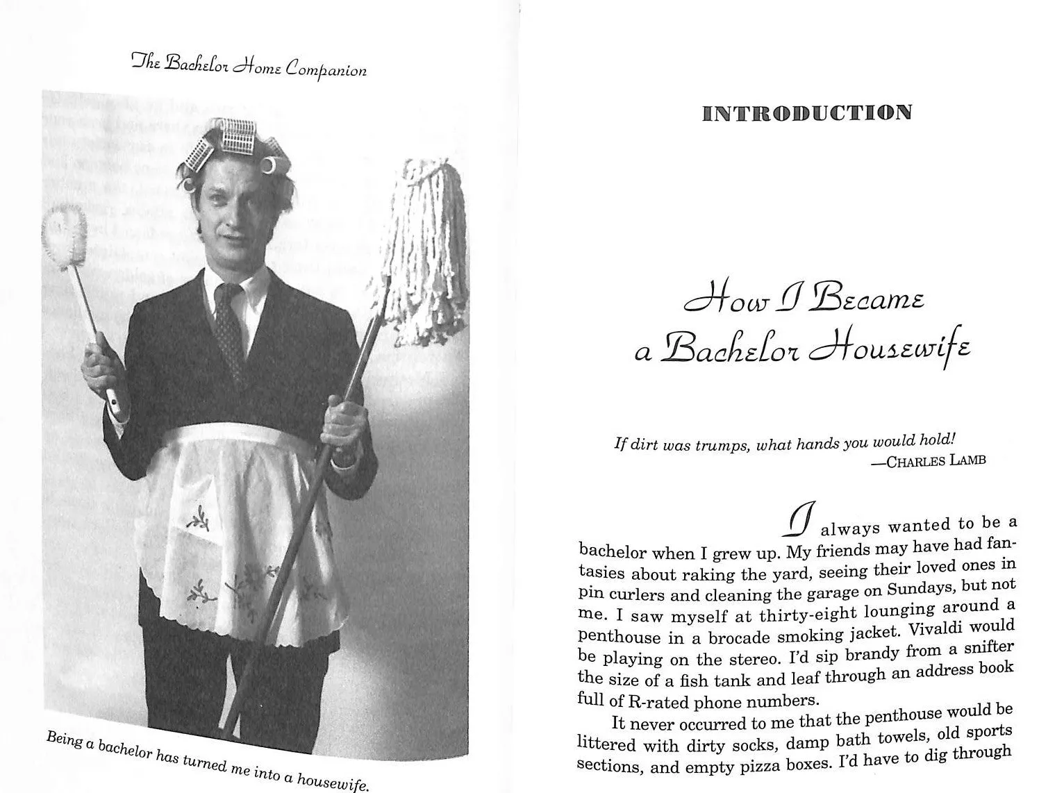 "The Bachelor Home Companion; A Practical Guide to Keeping House Like A Pig" 1993 O'ROURKE P.J.