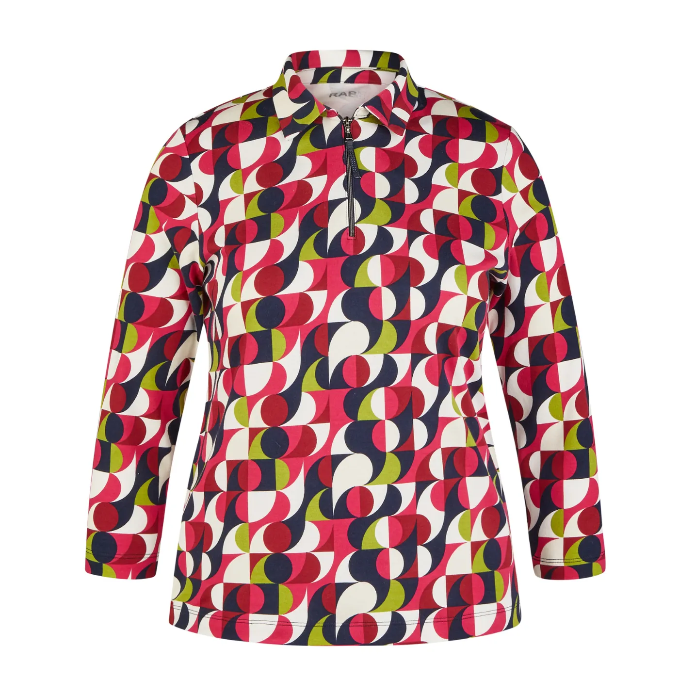 Rabe Polo Neckline Top With Zip | Ruby