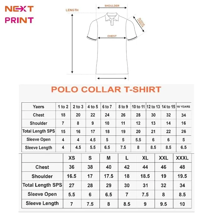 Red Polo Neck Half Sleeve T Shirt NextprintrN186