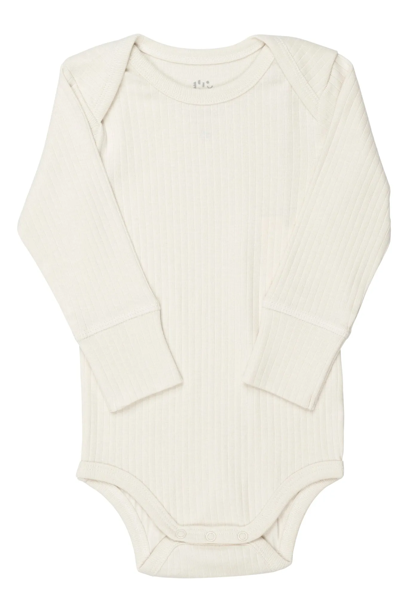 RIB JERSEY LONG SLEEVE BODY - CREAM