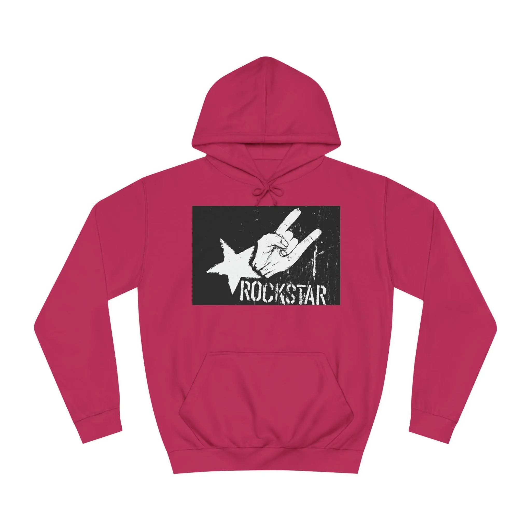 Rock Star Hand Sign Unisex College Hoodie