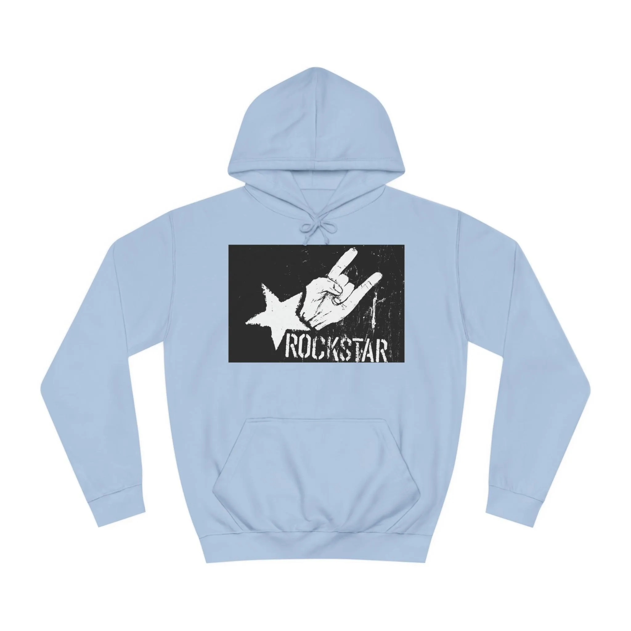 Rock Star Hand Sign Unisex College Hoodie