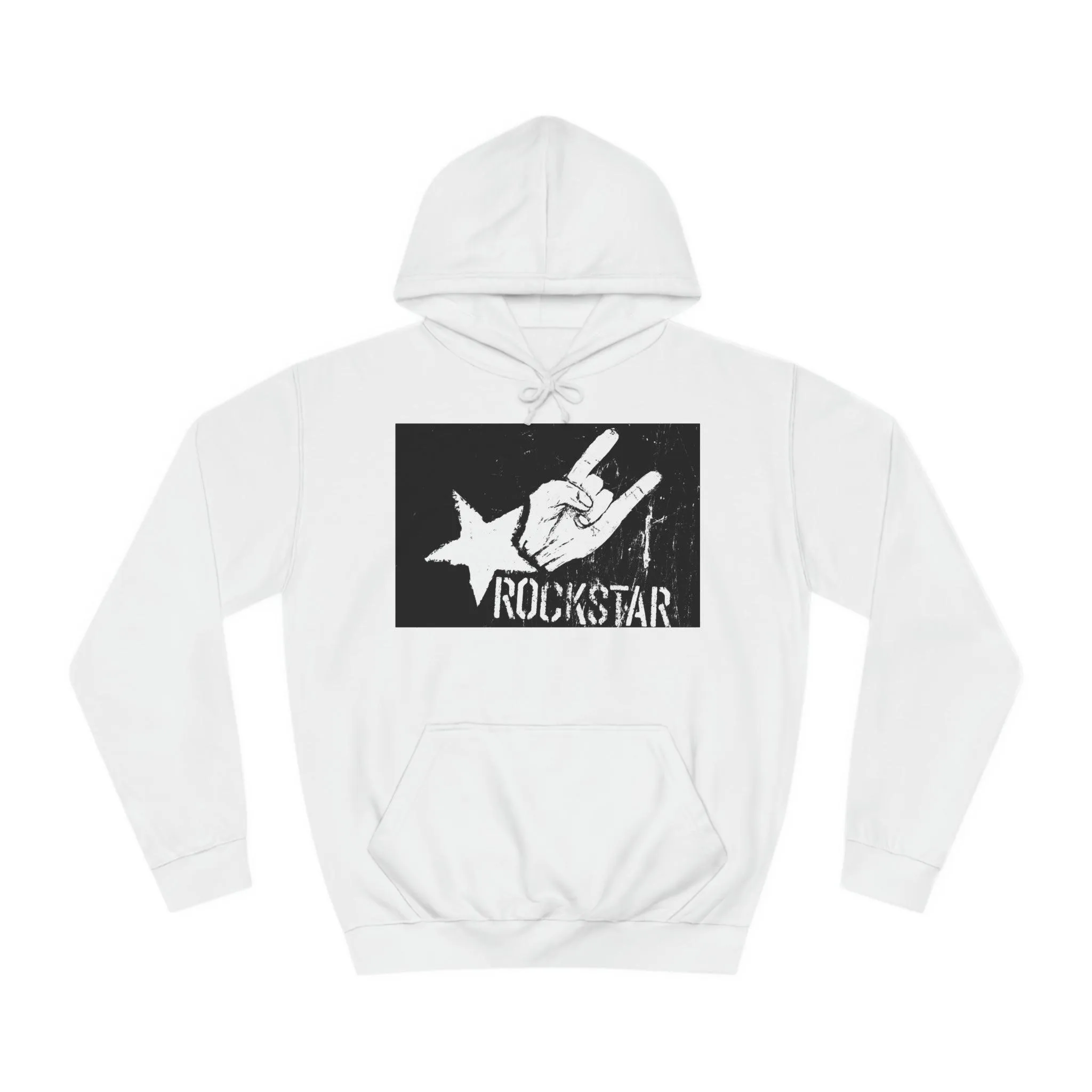 Rock Star Hand Sign Unisex College Hoodie