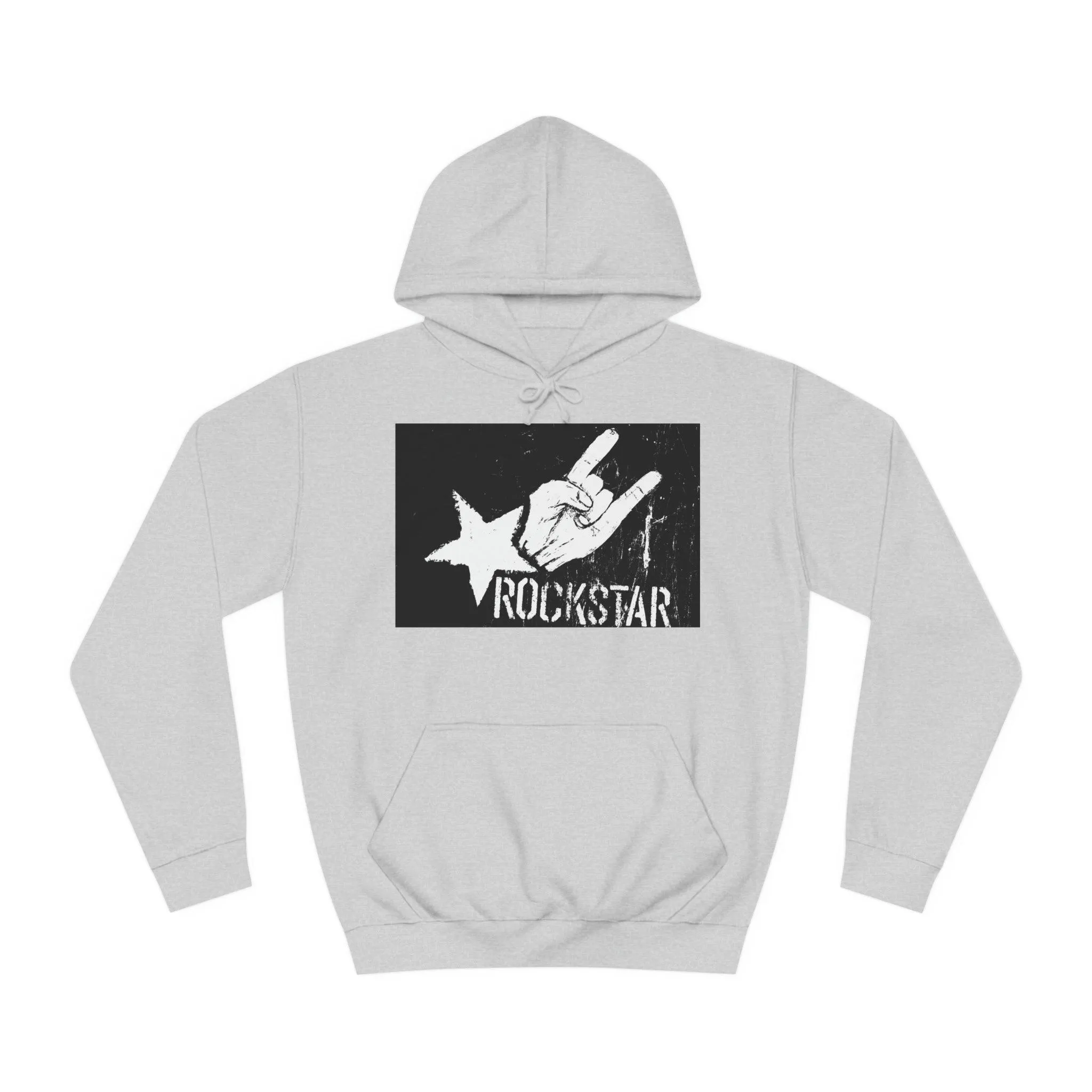 Rock Star Hand Sign Unisex College Hoodie