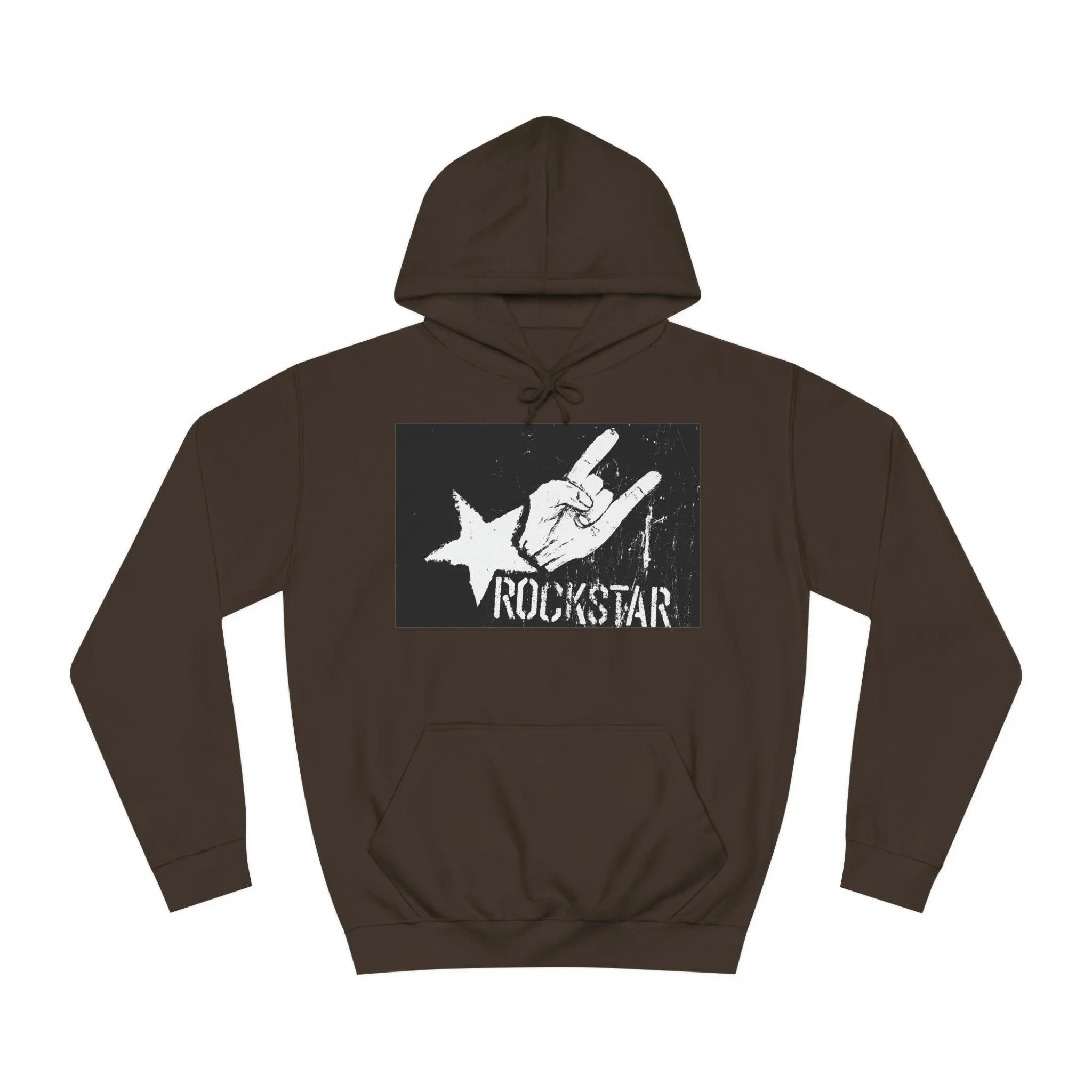 Rock Star Hand Sign Unisex College Hoodie