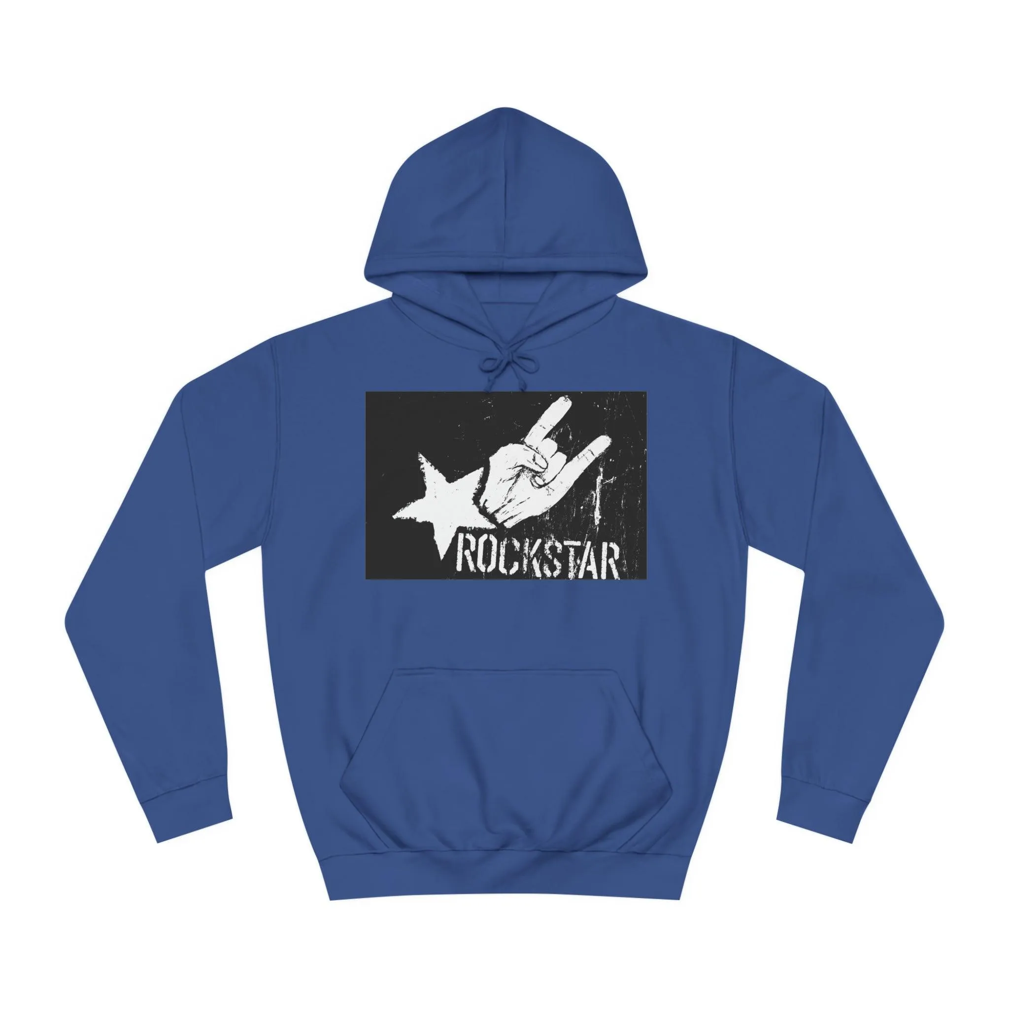 Rock Star Hand Sign Unisex College Hoodie